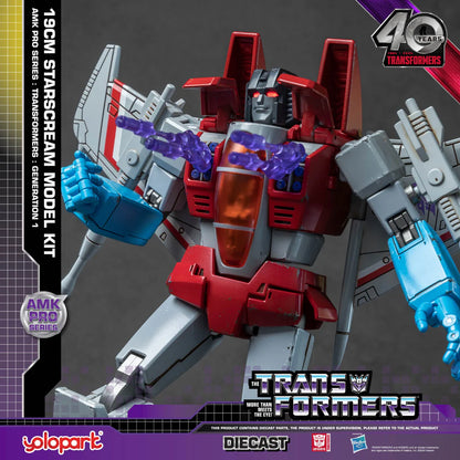 [In Stock] Yolopark Transformers Amk Pro G1 Starscream Model Kit 19cm Tall