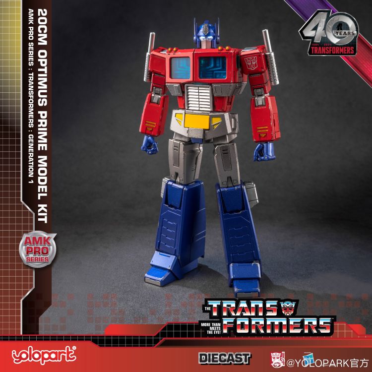 [In Stock] Yolopark Transformers Amk Pro G1 Optimus Prime Model Kit 20cm Tall