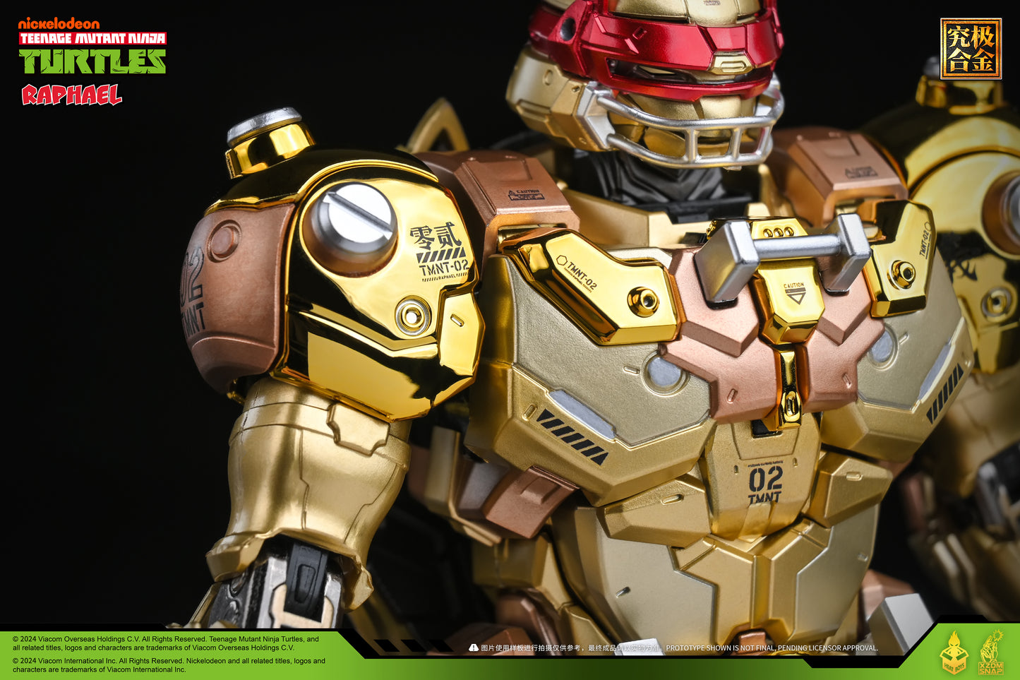 [Preorder] Heatboys TMNT Raphael Teenage Mutant Ninja Turtles Alloy Action Figure-Limited Edition Golden Color