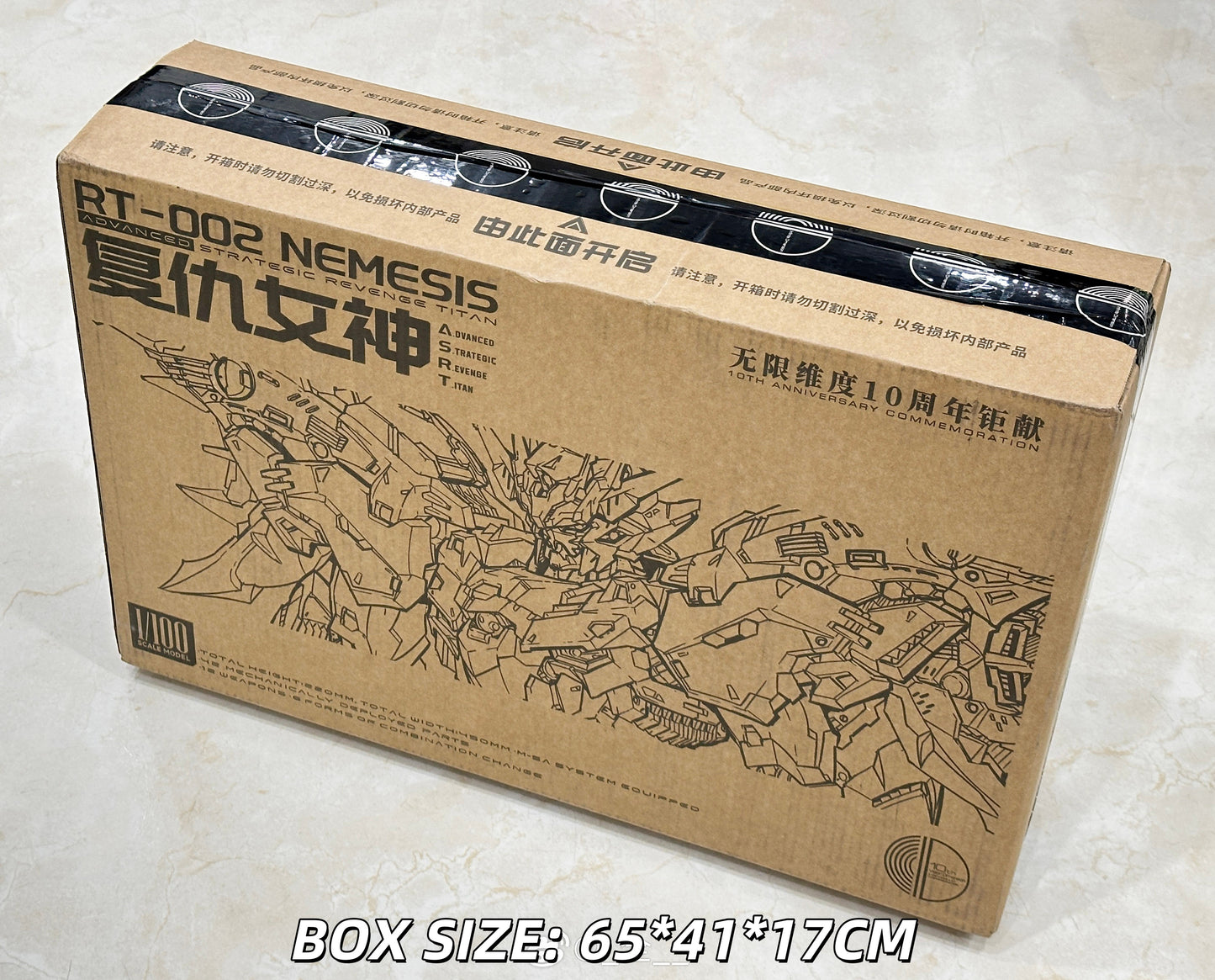 [In Stock] Infinite Dimension 1/100 MG Size RT-002 Nemesis 22cm Tall Model Kit
