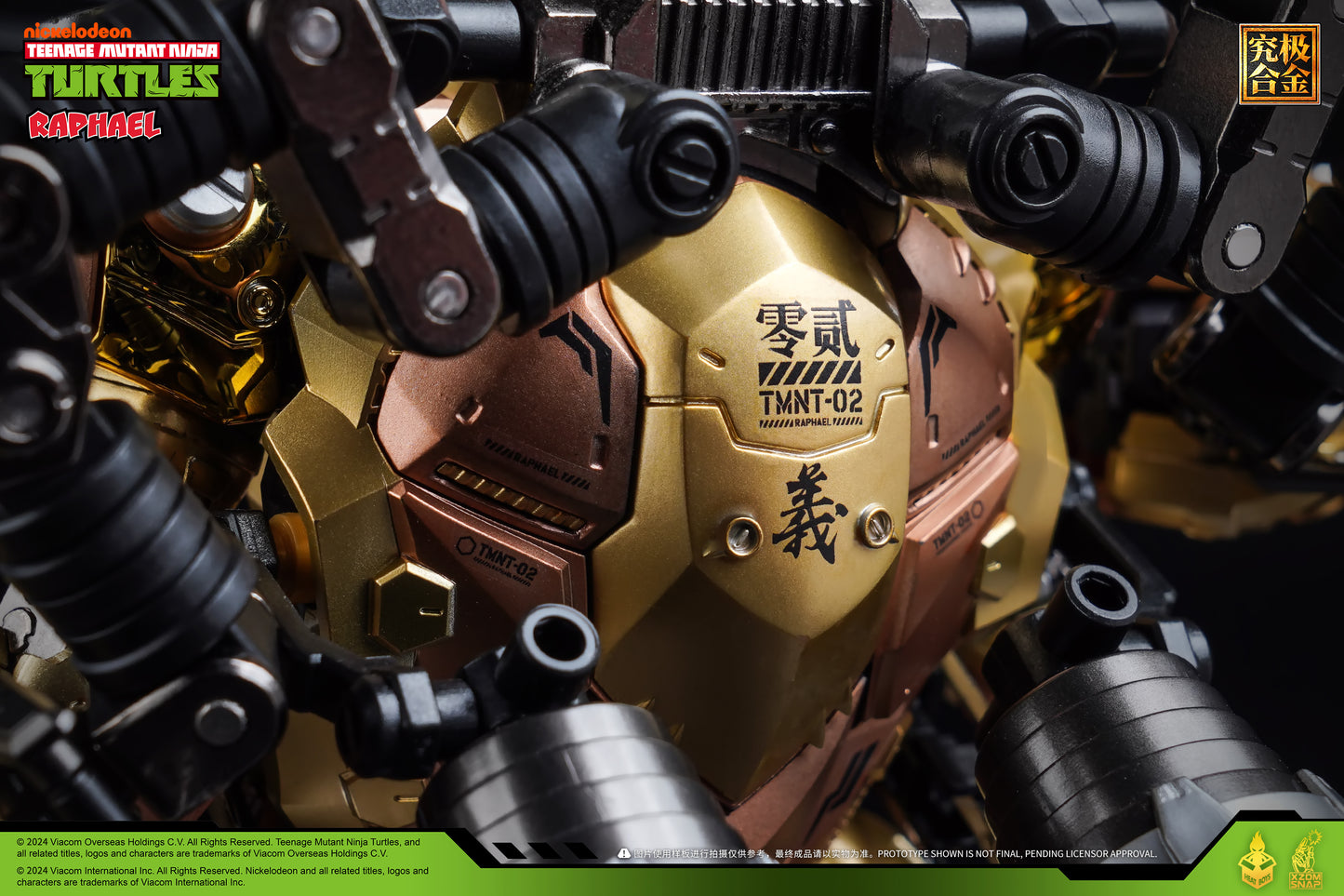 [Preorder] Heatboys TMNT Raphael Teenage Mutant Ninja Turtles Alloy Action Figure-Limited Edition Golden Color