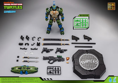 [In Stock] Heatboys HB0012 Mecha TMNT Leonardo Teenage Mutant Ninja Turtles Alloy Action Figure