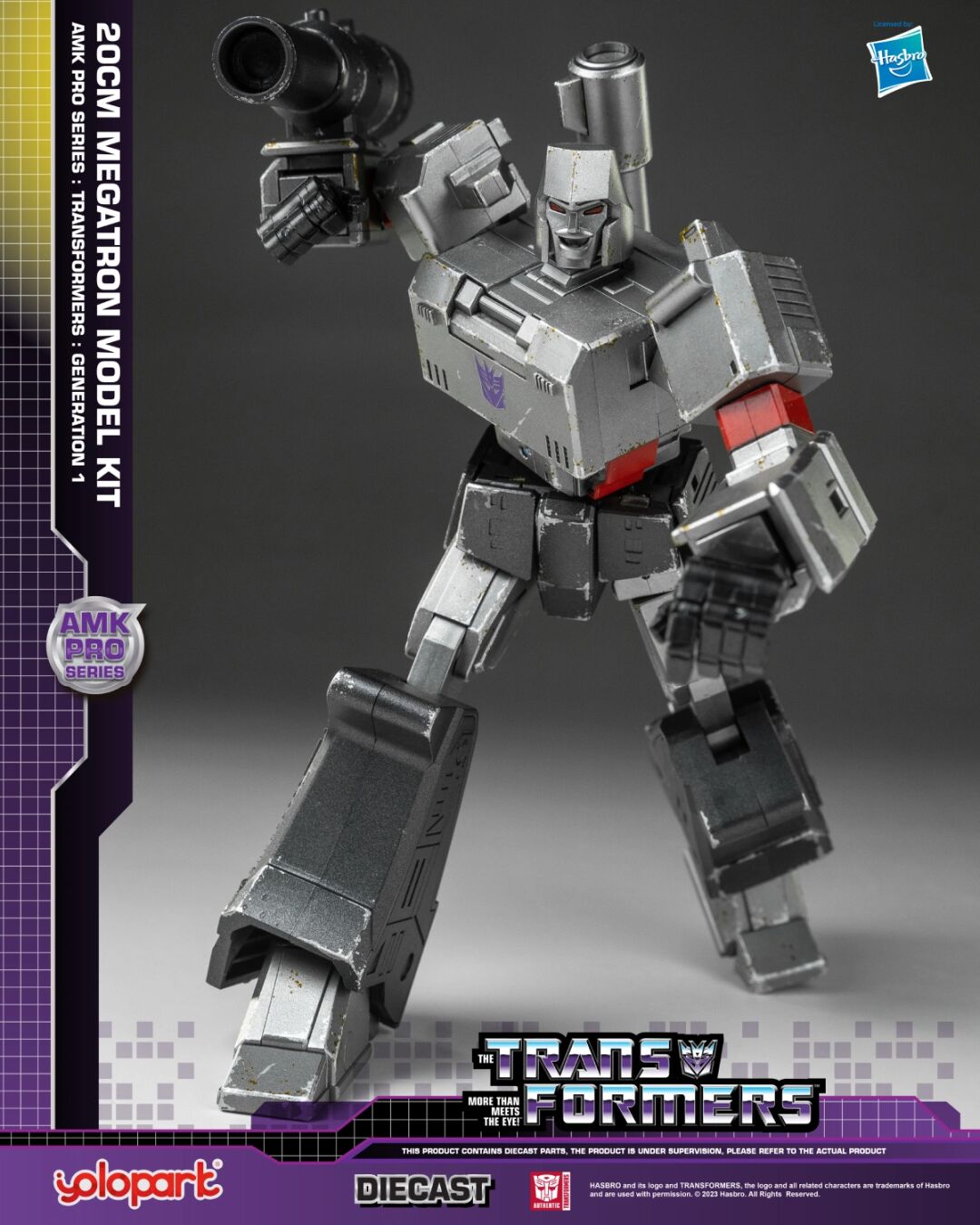 [In Stock] Yolopark Transformers Amk Pro Series G1 Megatron Model Kit 20cm Tall