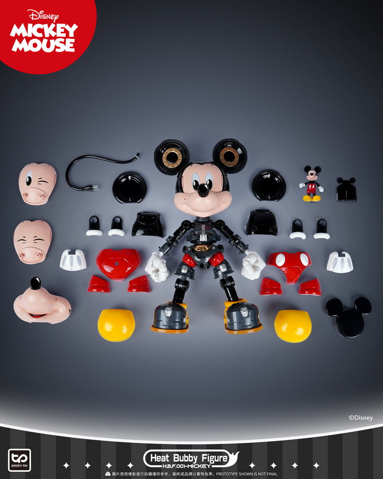 [In Stock] Heatboys HBF001 Mecha Mickey Mouse Classic Ver. Alloy Metal Action Figure