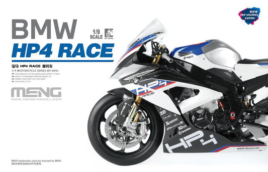 [In Stock] Meng MT-004s BMW HP4 RACE Motorcycle Pre-colored Edition Model Kit