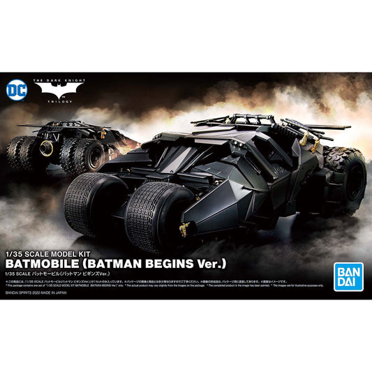 [In Stock] Bandai Batmobile (2005 Nolan Batman Begins Ver.) 1/35 Scale Plastic Model Kit