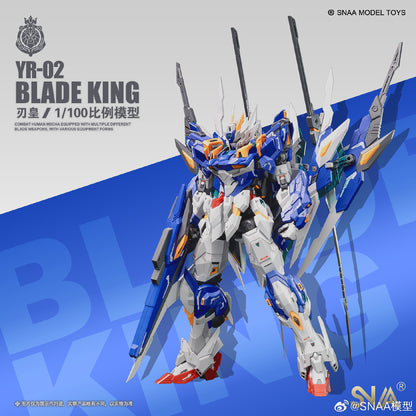 [In Stock] SNAA 1/100 BLADE KING (MG size) YR-02 Plastic Model Kit 21cm Tall