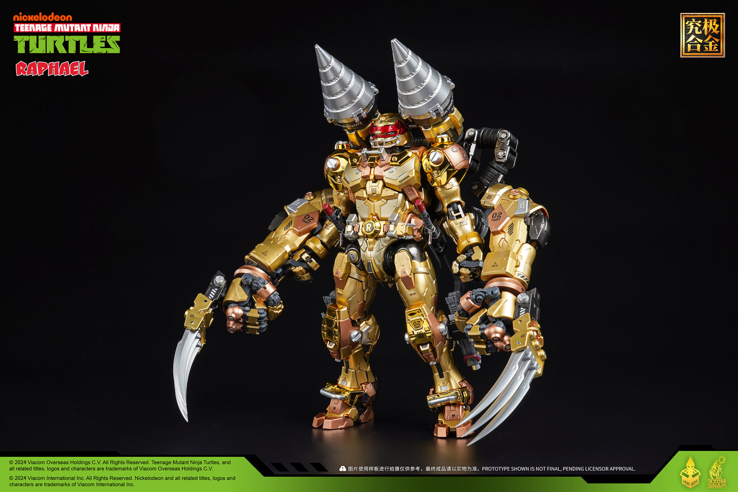 [Preorder] Heatboys TMNT Raphael Teenage Mutant Ninja Turtles Alloy Action Figure-Limited Edition Golden Color