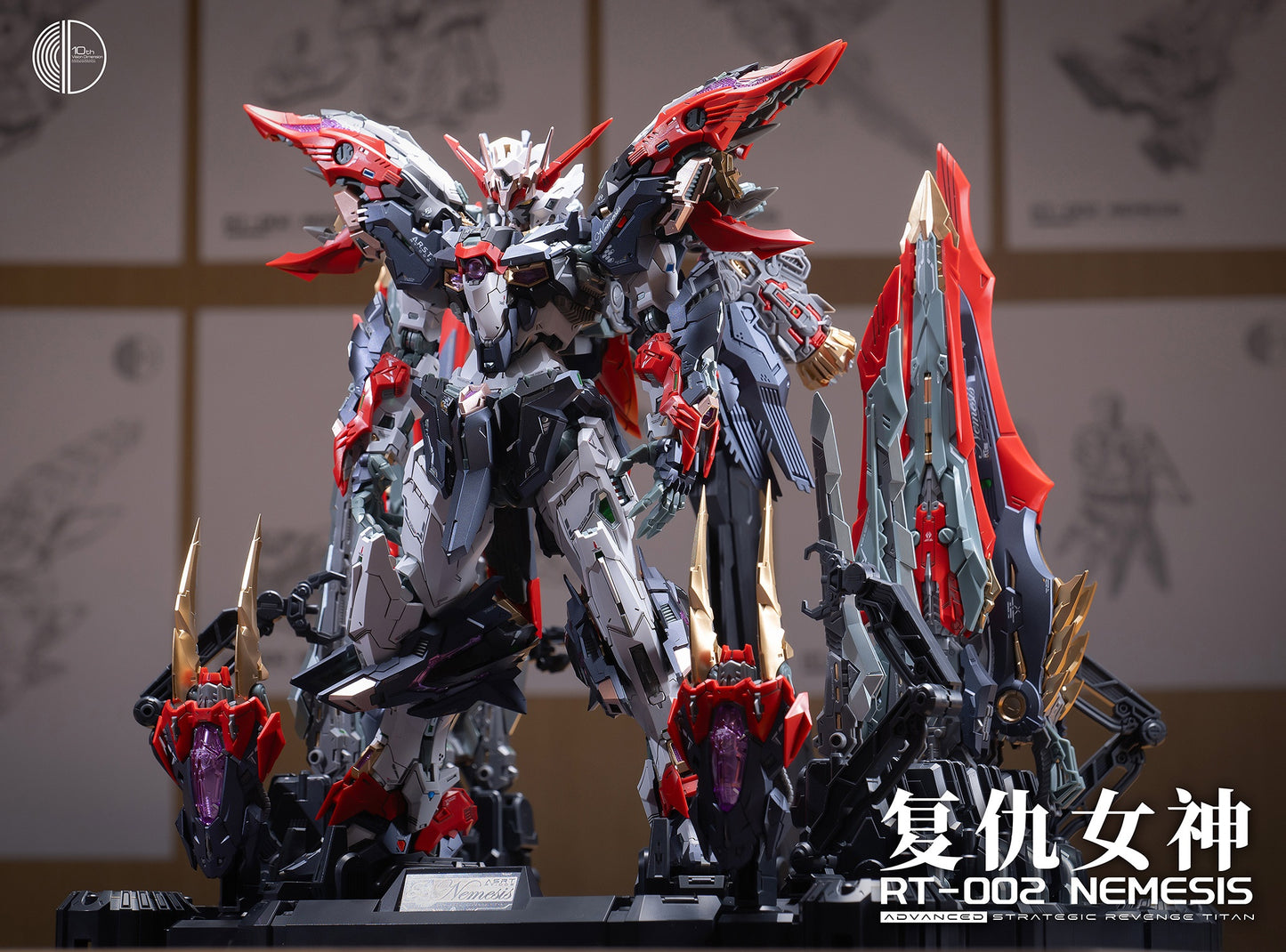 [In Stock] Infinite Dimension 1/100 MG Size RT-002 Nemesis 22cm Tall Model Kit