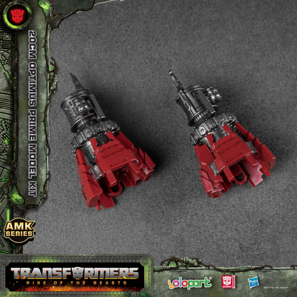 [In Stock] Yolopark Transformers Rise of the Beasts AMK Series 20cm Rhinox Pre-assembled Model Kit with Optimus Prime’s weapons