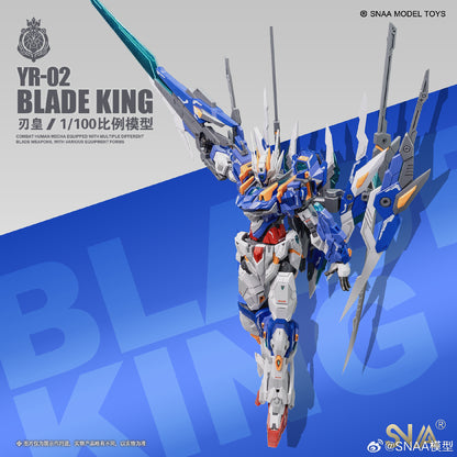[In Stock] SNAA 1/100 BLADE KING (MG size) YR-02 Plastic Model Kit 21cm Tall