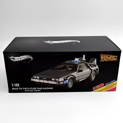 [In Stock] Hot Wheels 1:18 Elite Back To The Future DMC DeLorean Diecast Car