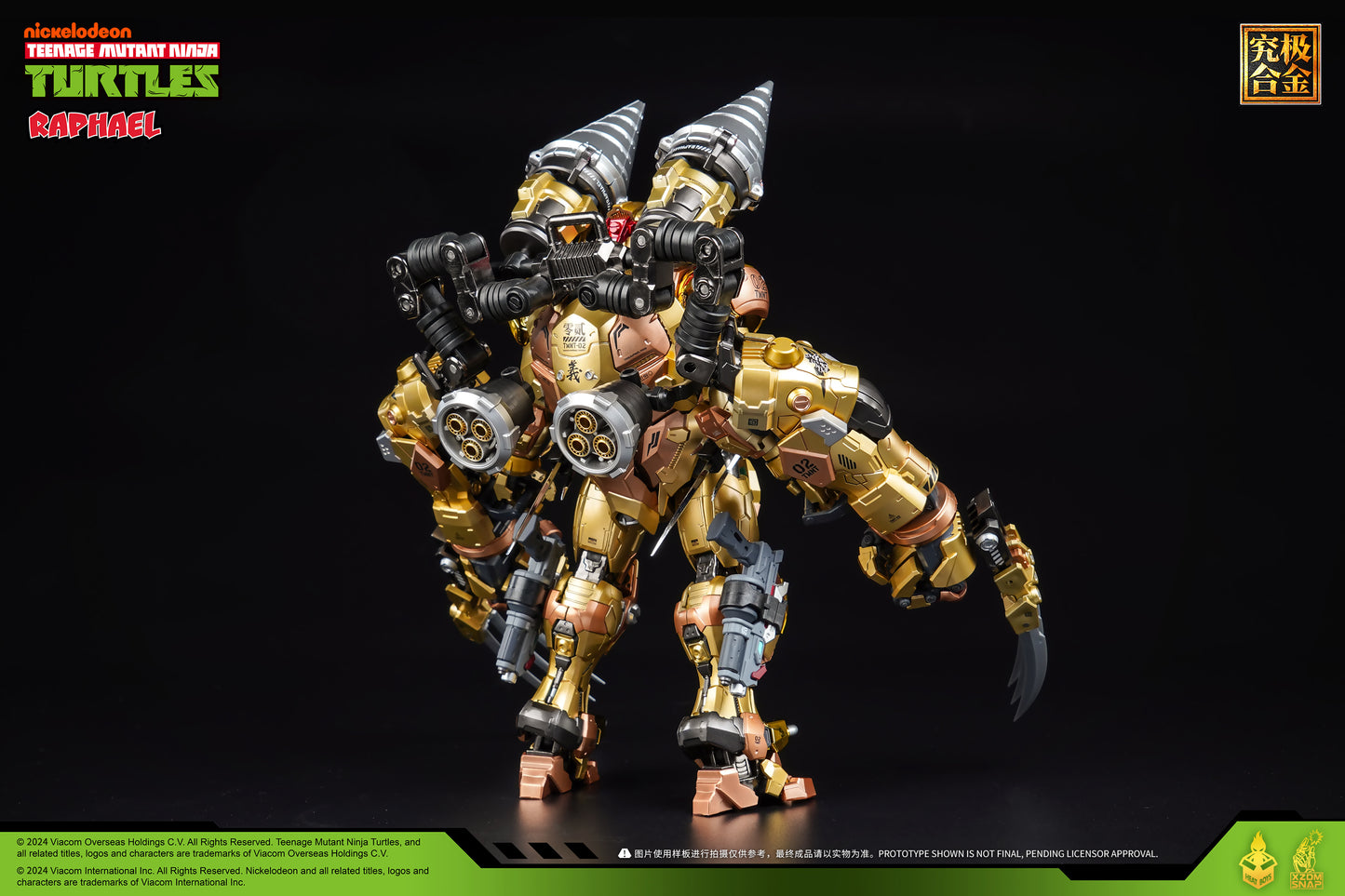 [Preorder] Heatboys TMNT Raphael Teenage Mutant Ninja Turtles Alloy Action Figure-Limited Edition Golden Color