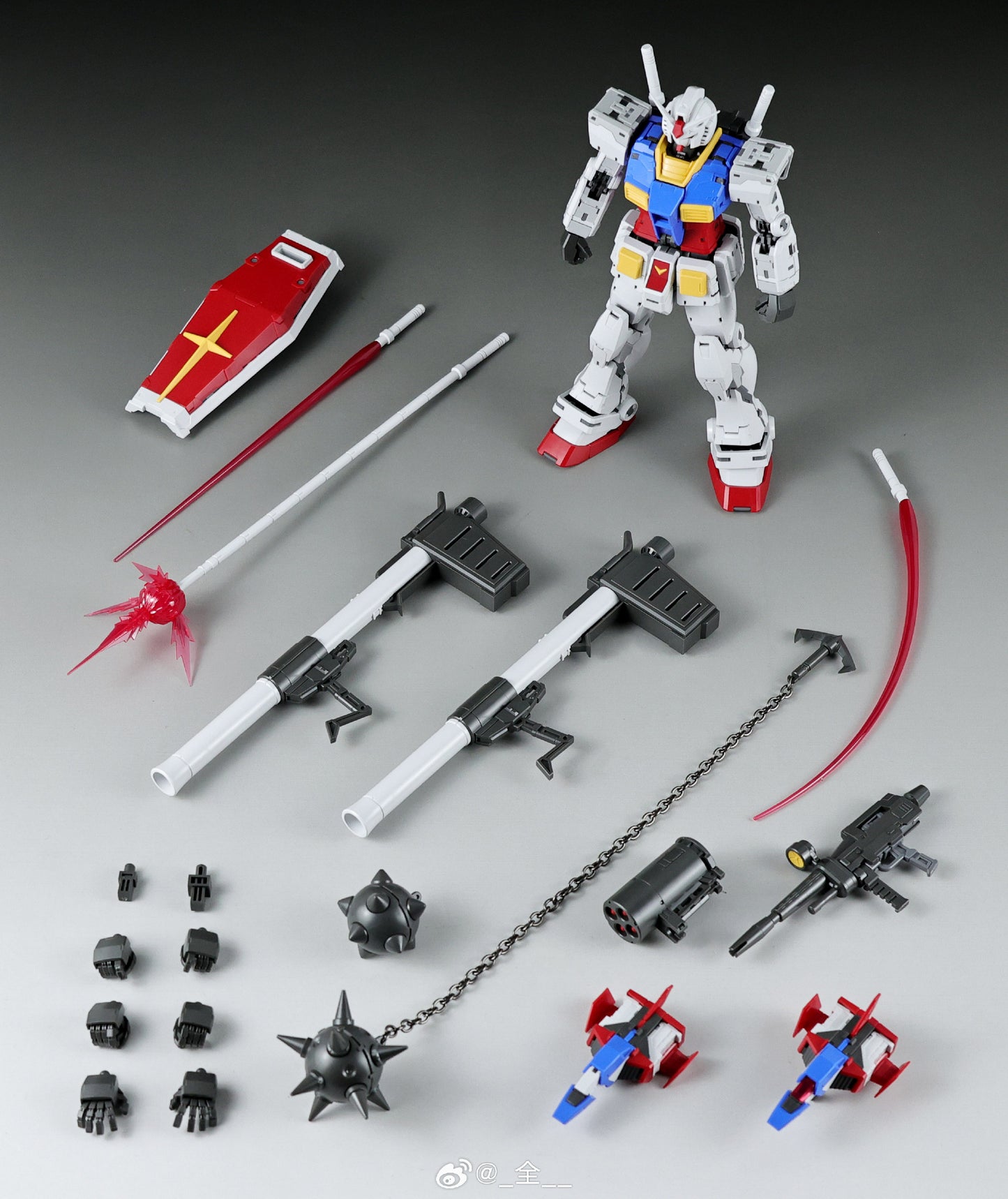 [In Stock] Fat Cat 1/100 MG size Upscaled RG 2.0 RX-78-2 Gundam Model Kit