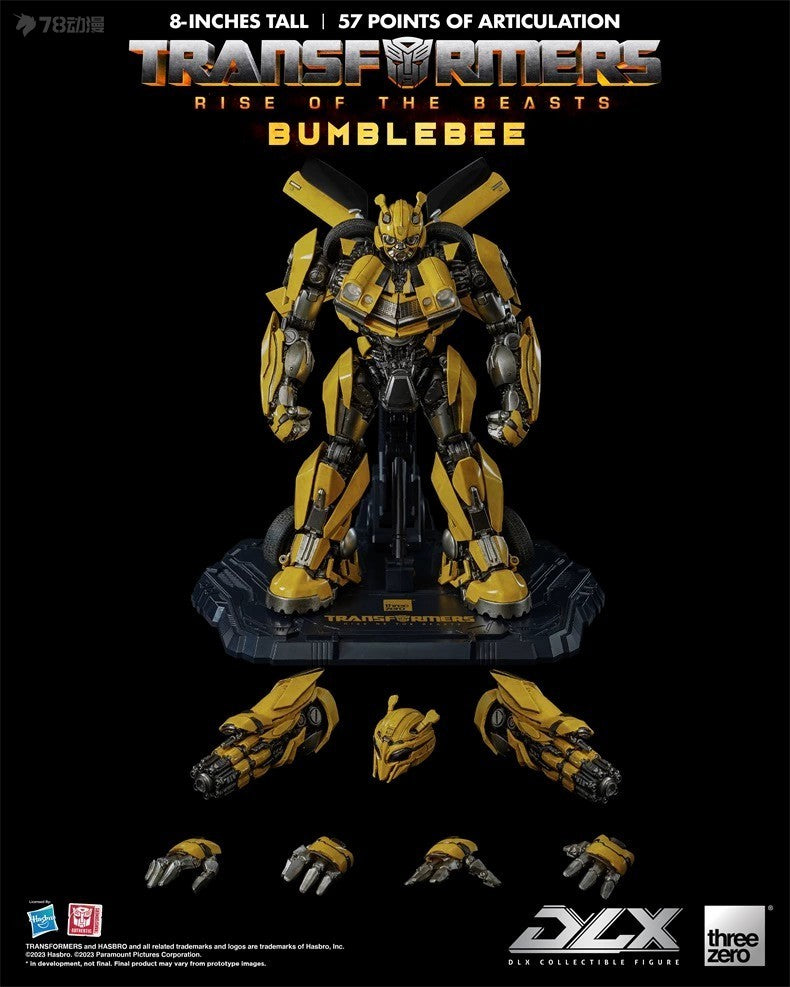 [Pre-order] Threezero DLX Transformers Bumblebee (Rise of the Beasts Ver.) 23cm Action Figure