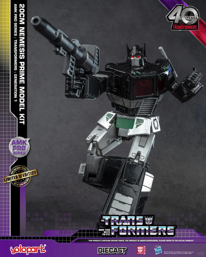 [In Stock] Yolopark Transformers G1 Nemesis Prime-Black Optimus Prime Limited Edition Model Kit 20cm Tall