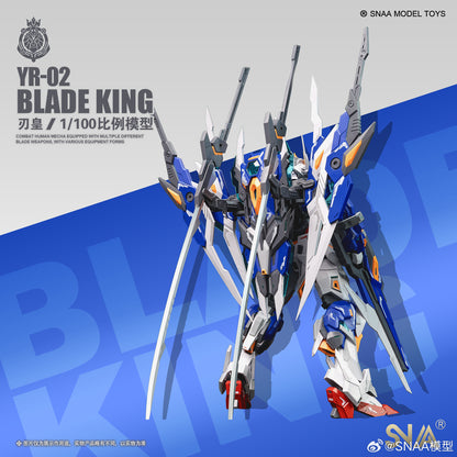 [In Stock] SNAA 1/100 BLADE KING (MG size) YR-02 Plastic Model Kit 21cm Tall