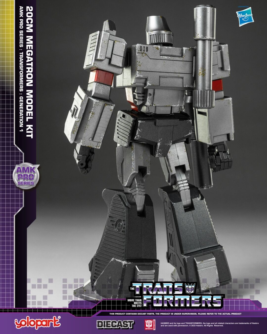 [In Stock] Yolopark Transformers Amk Pro Series G1 Megatron Model Kit 20cm Tall