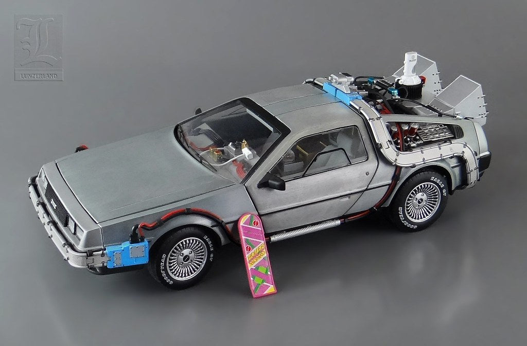 [In Stock] Hot Wheels 1:18 Elite Back To The Future DMC DeLorean Diecast Car