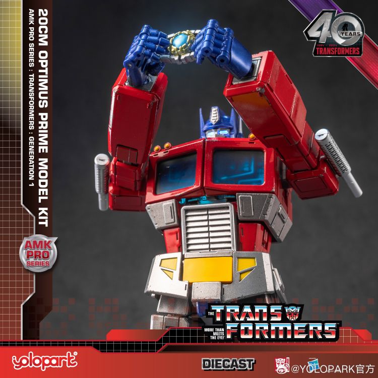 [In Stock] Yolopark Transformers Amk Pro G1 Optimus Prime Model Kit 20cm Tall
