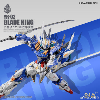 [In Stock] SNAA 1/100 BLADE KING (MG size) YR-02 Plastic Model Kit 21cm Tall