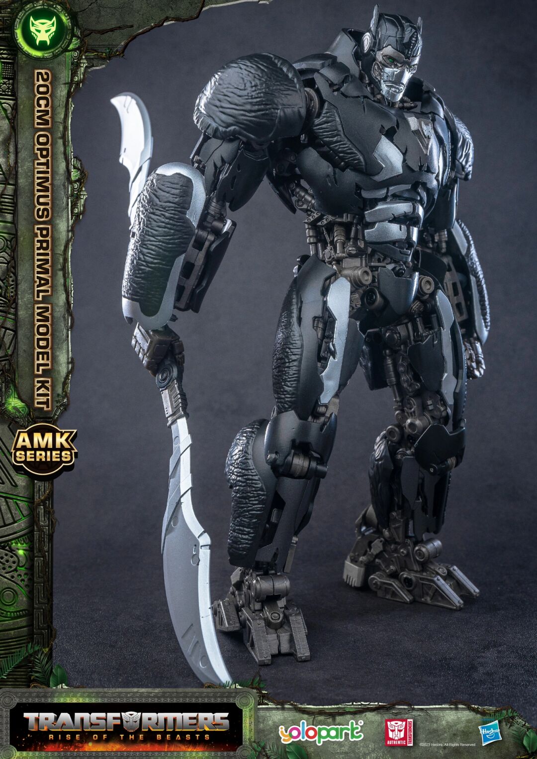 [In Stock] Yolopark Transformers Rise of the Beasts AMK Series Optimus Primal Pre-assembled Model Kit 20cm Tall