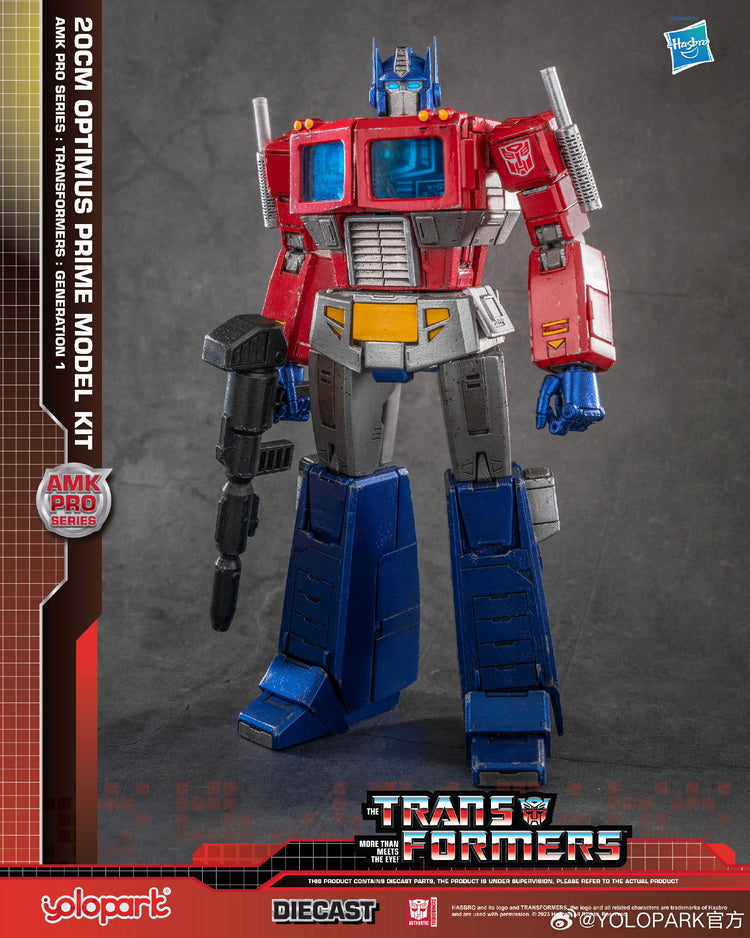 [In Stock] Yolopark Transformers Amk Pro G1 Optimus Prime Model Kit 20cm Tall