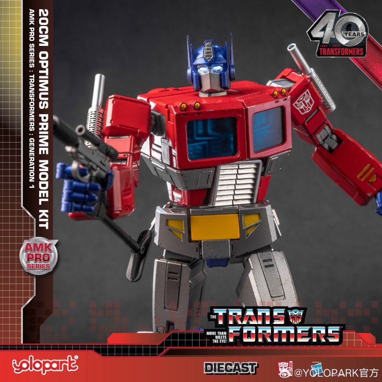 [In Stock] Yolopark Transformers Amk Pro G1 Optimus Prime Model Kit 20cm Tall