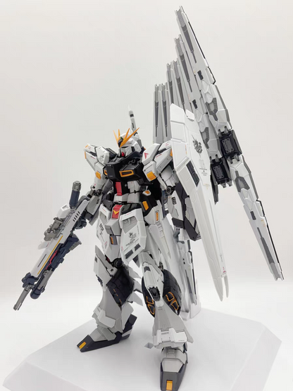 [In Stock] V-Tiger MG 1/100 RX-93 V Nu Gundam GK style Model Kit w/ Metal Frame