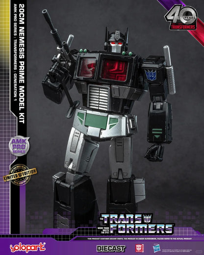 [In Stock] Yolopark Transformers G1 Nemesis Prime-Black Optimus Prime Limited Edition Model Kit 20cm Tall