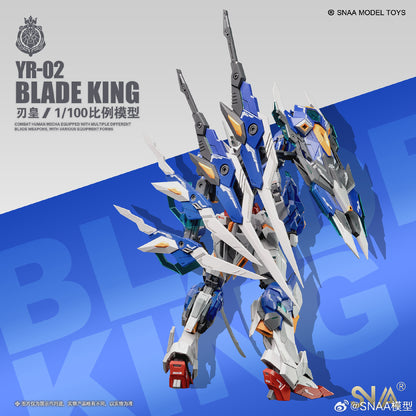 [In Stock] SNAA 1/100 BLADE KING (MG size) YR-02 Plastic Model Kit 21cm Tall