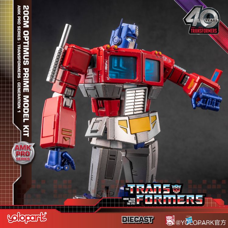 [In Stock] Yolopark Transformers Amk Pro G1 Optimus Prime Model Kit 20cm Tall