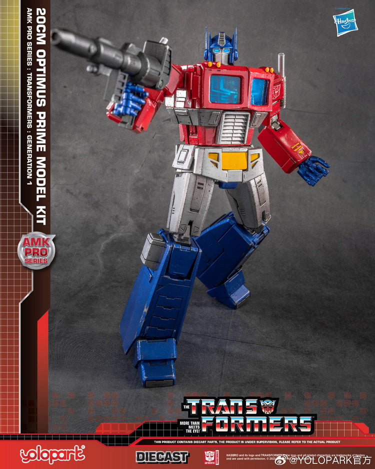 [In Stock] Yolopark Transformers Amk Pro G1 Optimus Prime Model Kit 20cm Tall