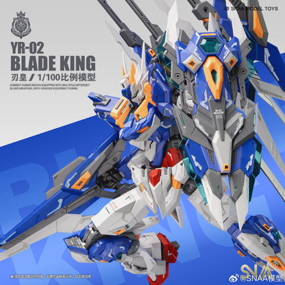 [In Stock] SNAA 1/100 BLADE KING (MG size) YR-02 Plastic Model Kit 21cm Tall