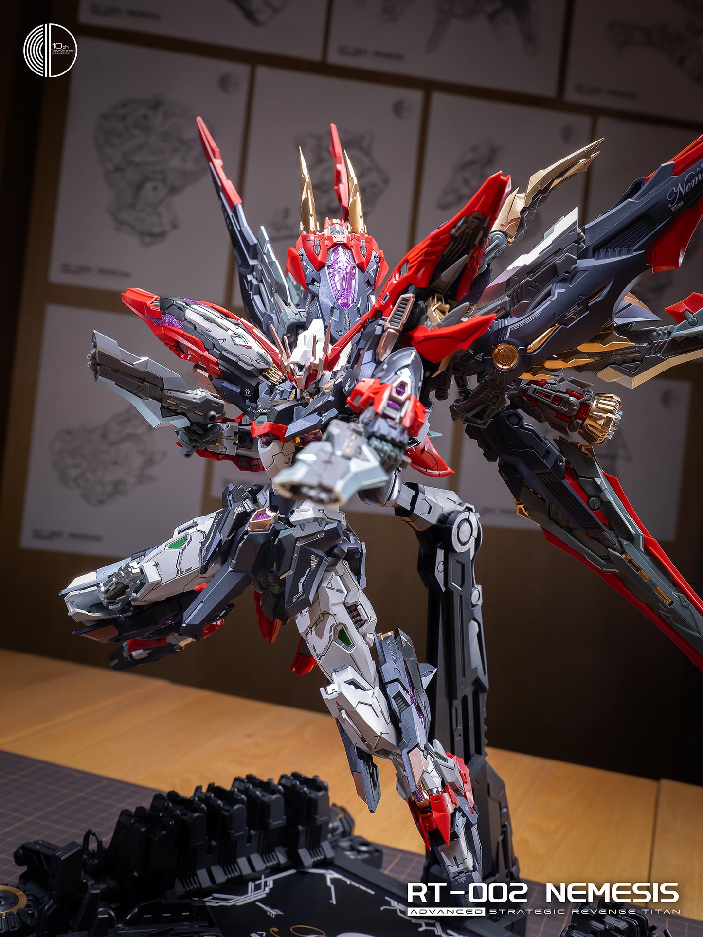 [In Stock] Infinite Dimension 1/100 MG Size RT-002 Nemesis 22cm Tall Model Kit