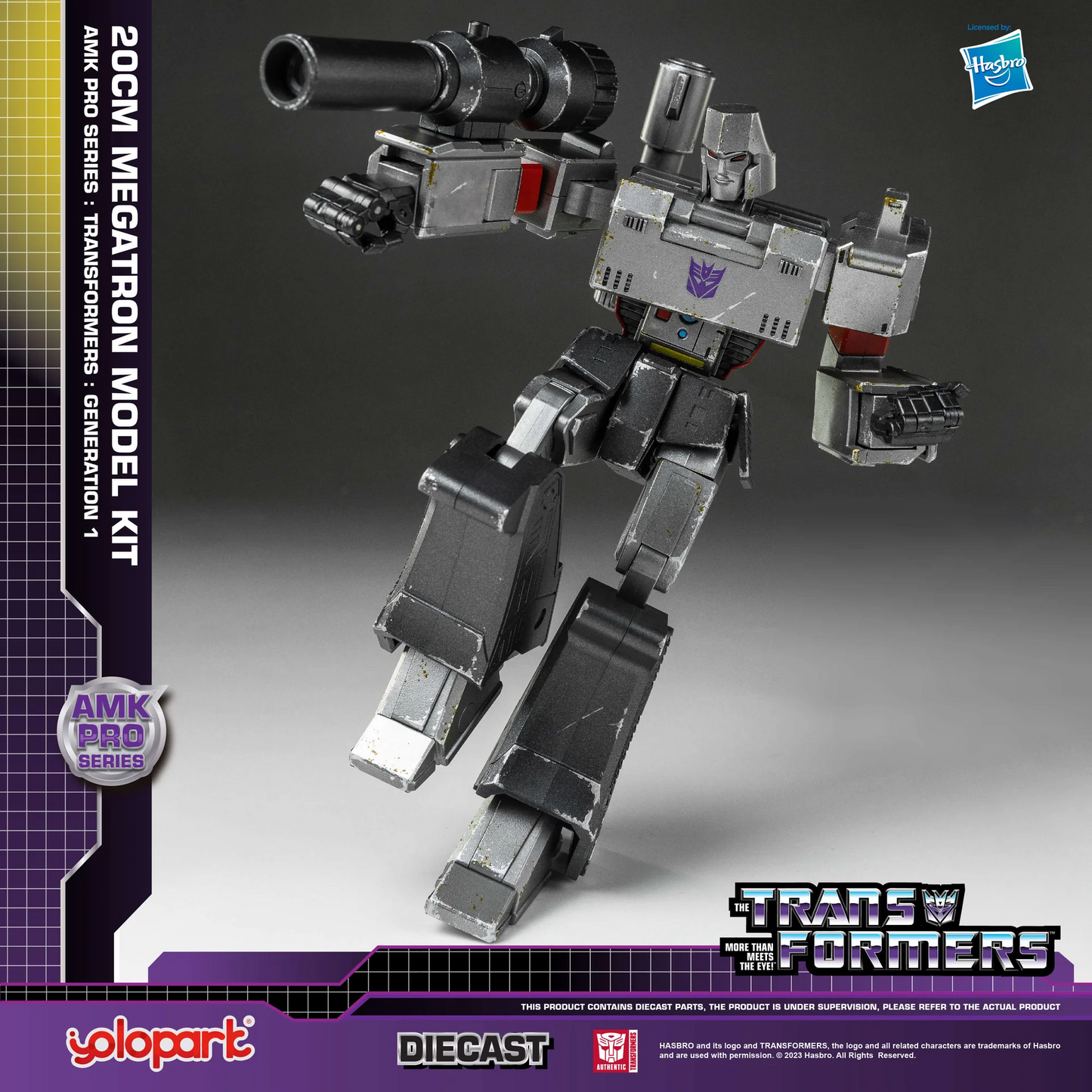 [In Stock] Yolopark Transformers Amk Pro Series G1 Megatron Model Kit 20cm Tall