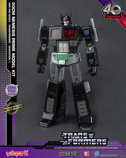 [In Stock] Yolopark Transformers G1 Nemesis Prime-Black Optimus Prime Limited Edition Model Kit 20cm Tall