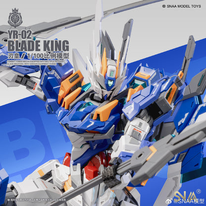 [In Stock] SNAA 1/100 BLADE KING (MG size) YR-02 Plastic Model Kit 21cm Tall