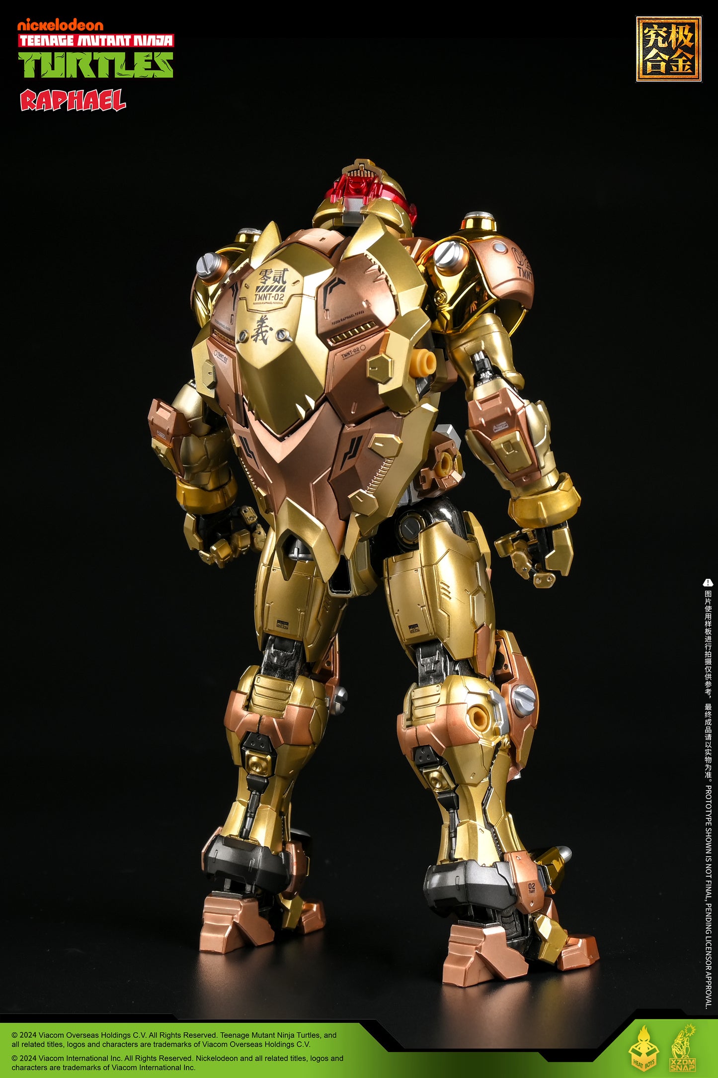 [Preorder] Heatboys TMNT Raphael Teenage Mutant Ninja Turtles Alloy Action Figure-Limited Edition Golden Color