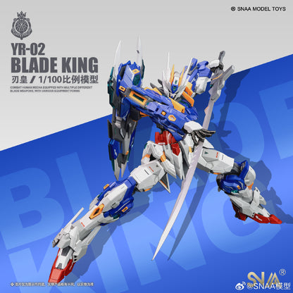 [In Stock] SNAA 1/100 BLADE KING (MG size) YR-02 Plastic Model Kit 21cm Tall