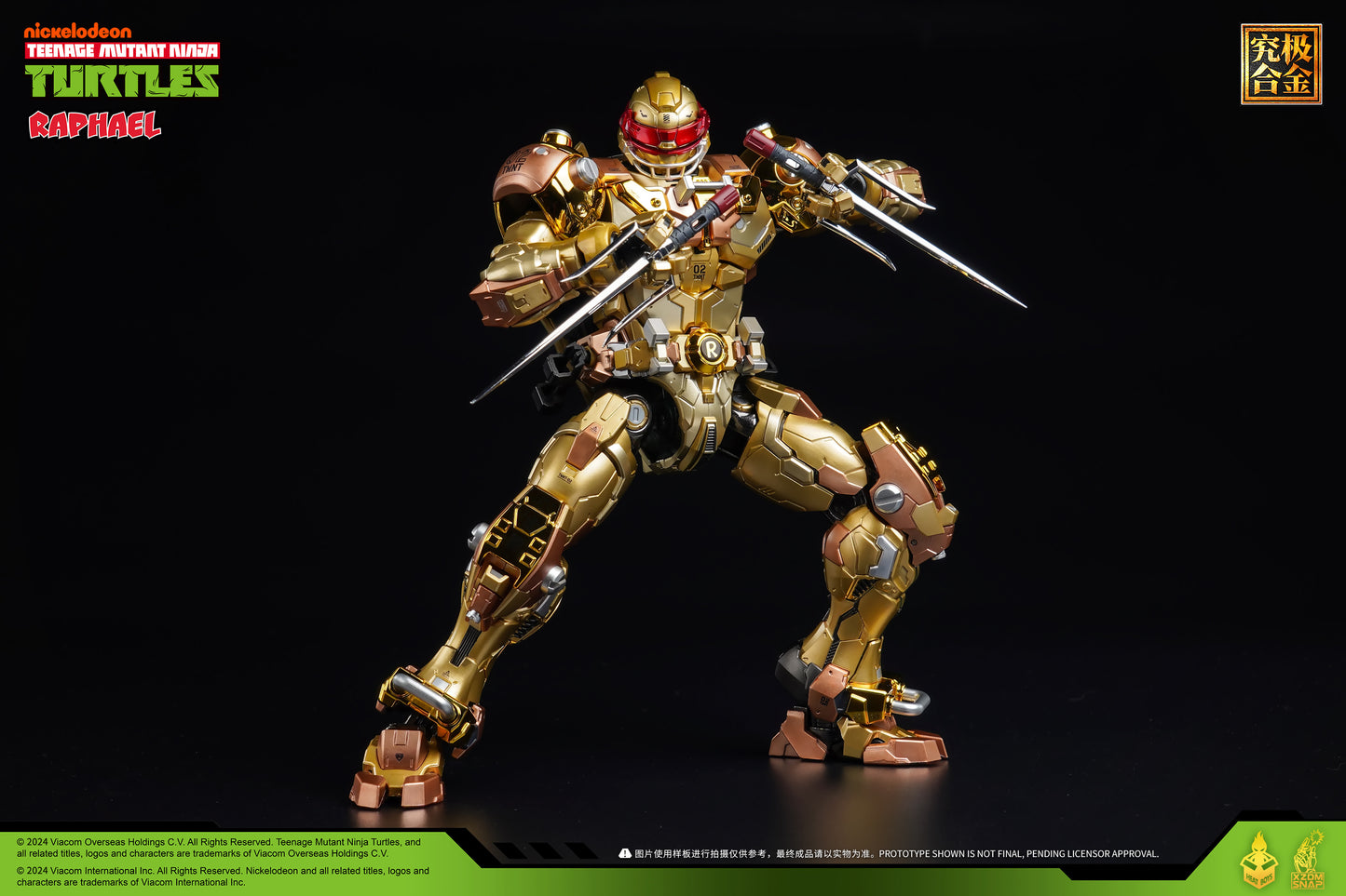 [Preorder] Heatboys TMNT Raphael Teenage Mutant Ninja Turtles Alloy Action Figure-Limited Edition Golden Color