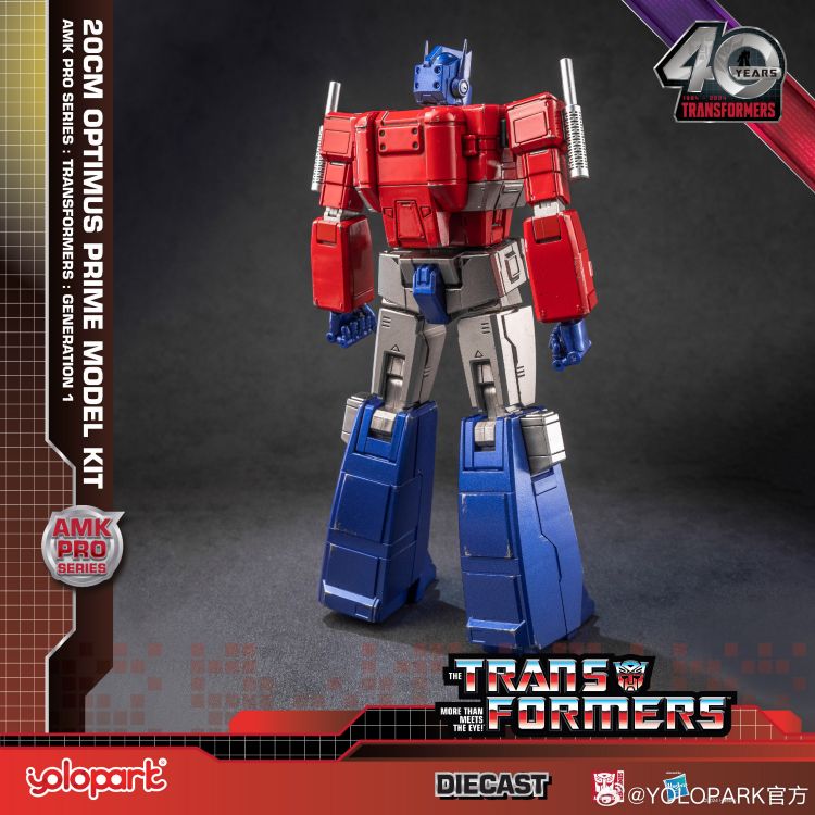 [In Stock] Yolopark Transformers Amk Pro G1 Optimus Prime Model Kit 20cm Tall