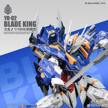[In Stock] SNAA 1/100 BLADE KING (MG size) YR-02 Plastic Model Kit 21cm Tall