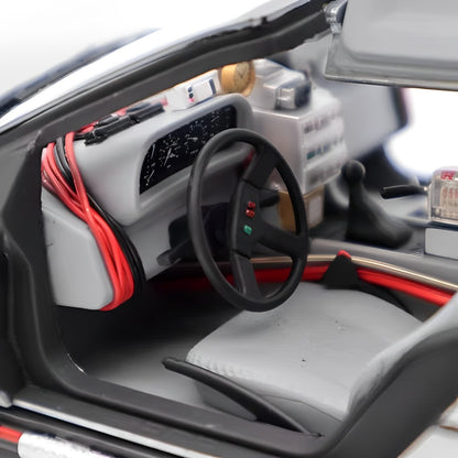 [In Stock] Hot Wheels 1:18 Elite Back To The Future DMC DeLorean Diecast Car