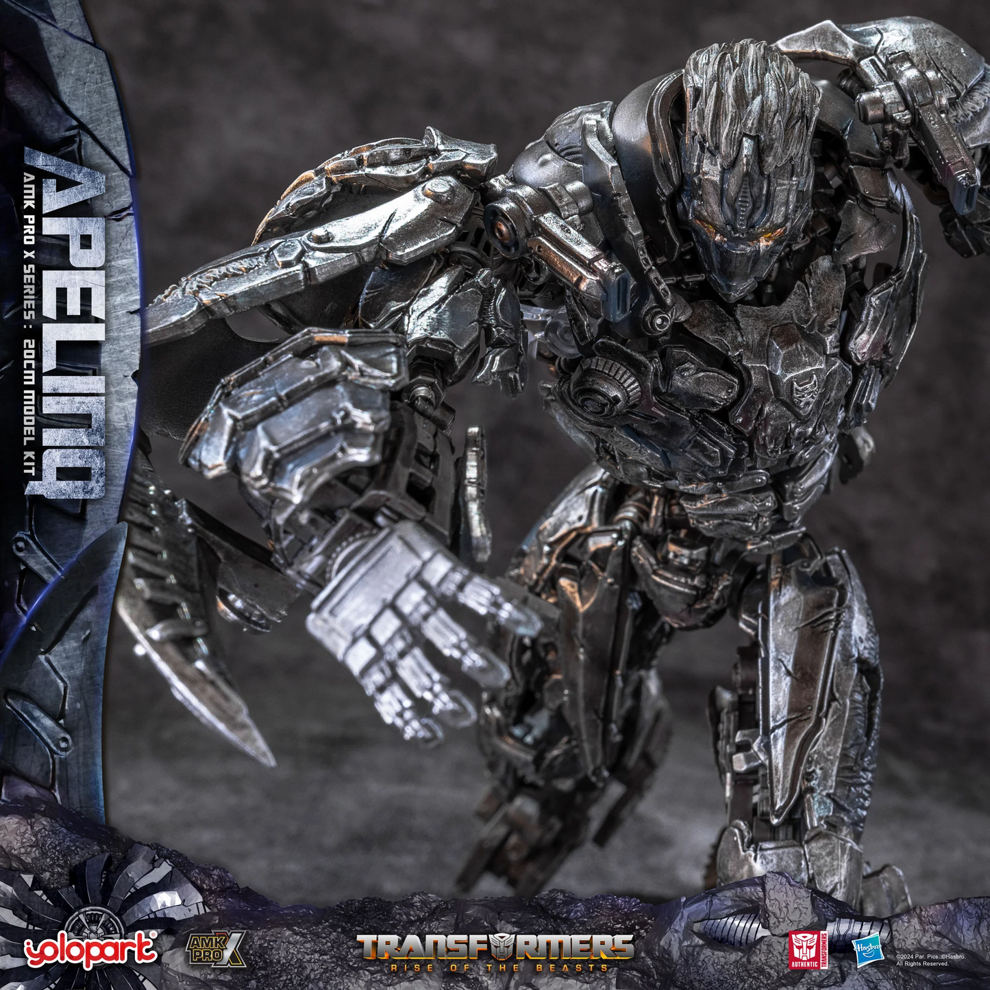 [In Stock] Yolopark AMK PRO X Series Transformers Apelinq Model Kit 20cm Tall
