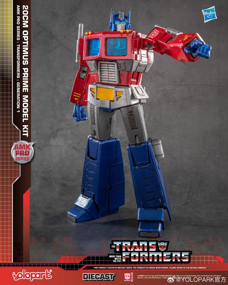 [In Stock] Yolopark Transformers Amk Pro G1 Optimus Prime Model Kit 20cm Tall