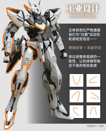 [In Stock] Robox MG size BAILU Air Combat Model Kit 21cm Tall w/Metal Skeleton