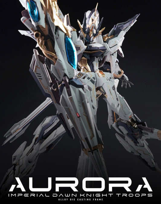 [In Stock] In Era+ 1/100 MG Size Aurora Model Kit with Metal Skeleton 22cm Tall