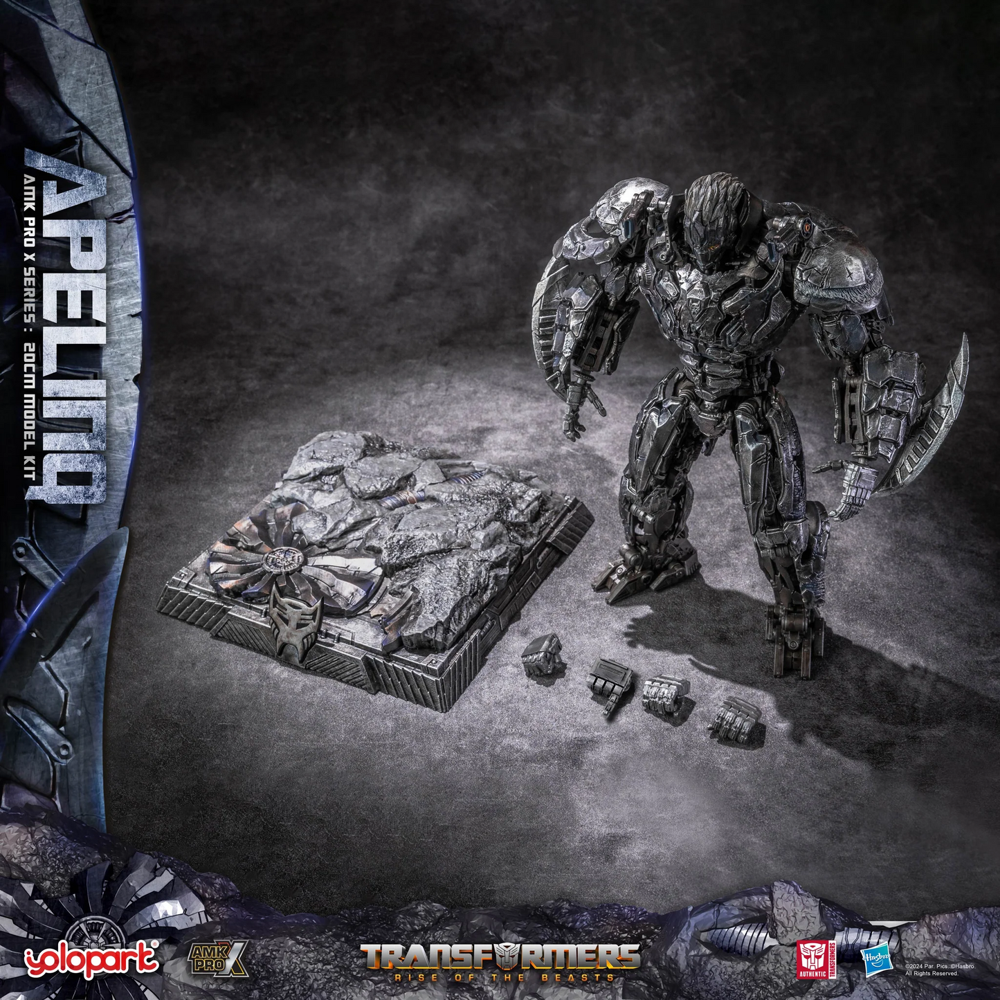 [In Stock] Yolopark AMK PRO X Series Transformers Apelinq Model Kit 20cm Tall