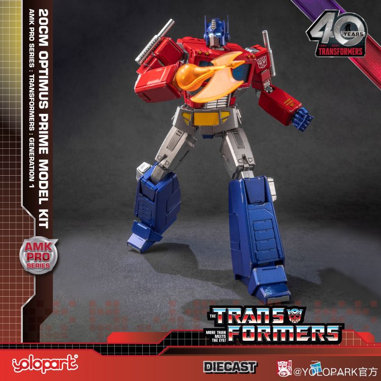 [In Stock] Yolopark Transformers Amk Pro G1 Optimus Prime Model Kit 20cm Tall
